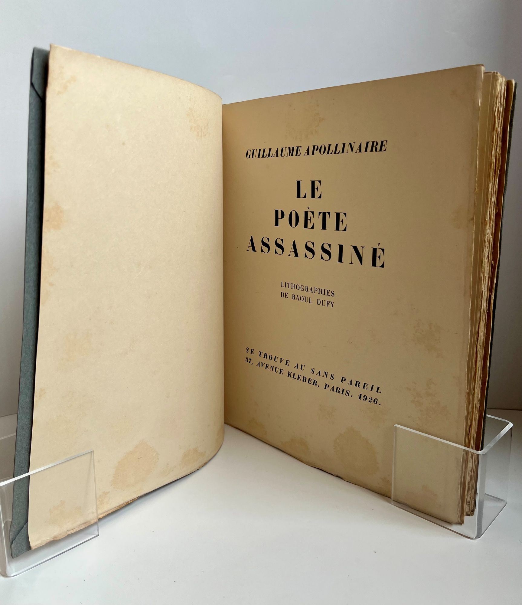 Page de titre de Couverture de Le poète assassiné - 1926 - Au Sans Pareil