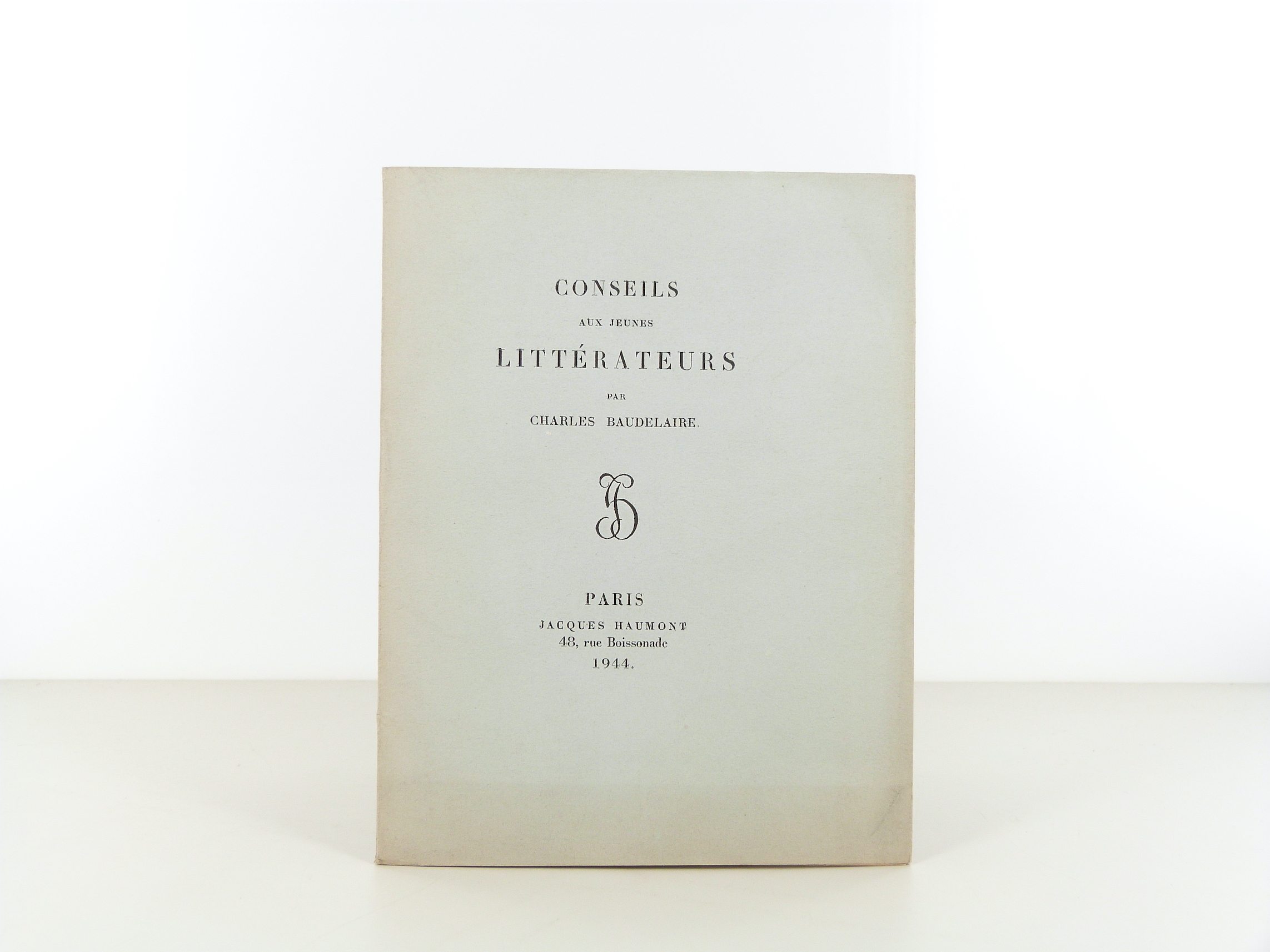 Conseils aux jeunes littérateurs de Charles Baudelaire