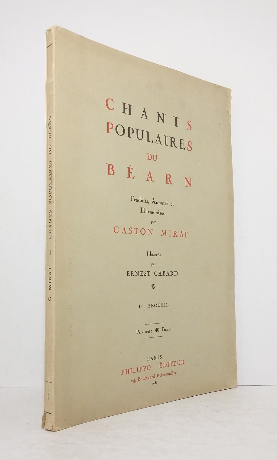 Chants populaires du Béarn - Recueils 1 à 3
