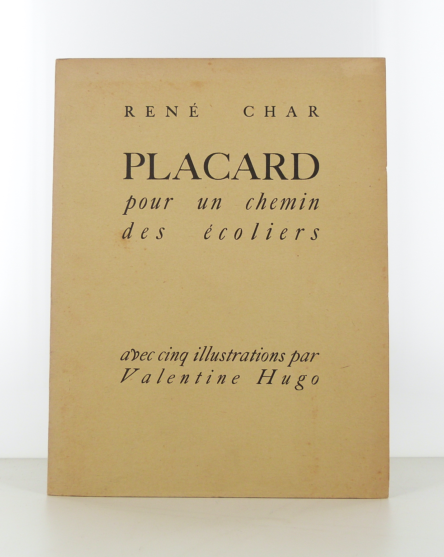 Placard pour un chemin des écoliers