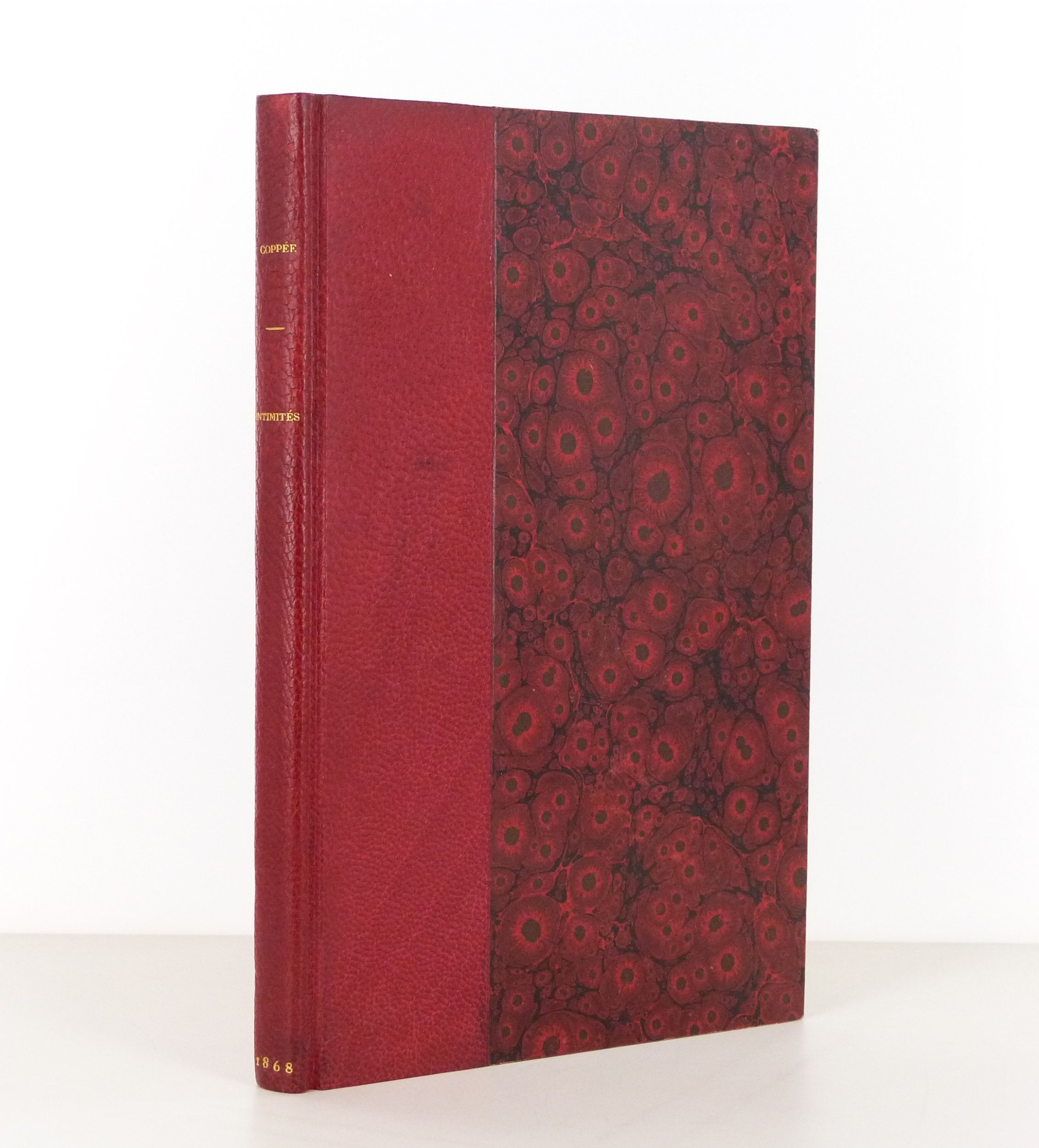 Reliure de l'édition originale de Intimités de François Coppée