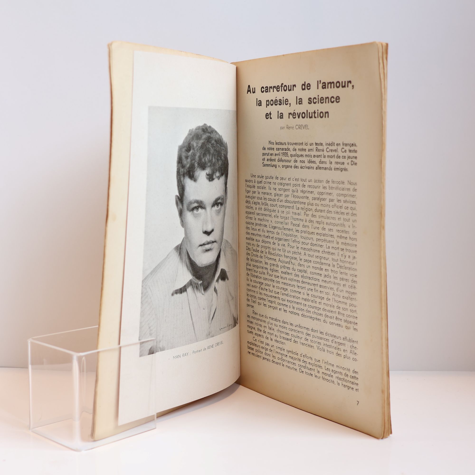 Portrait de René Crevel par Man Ray