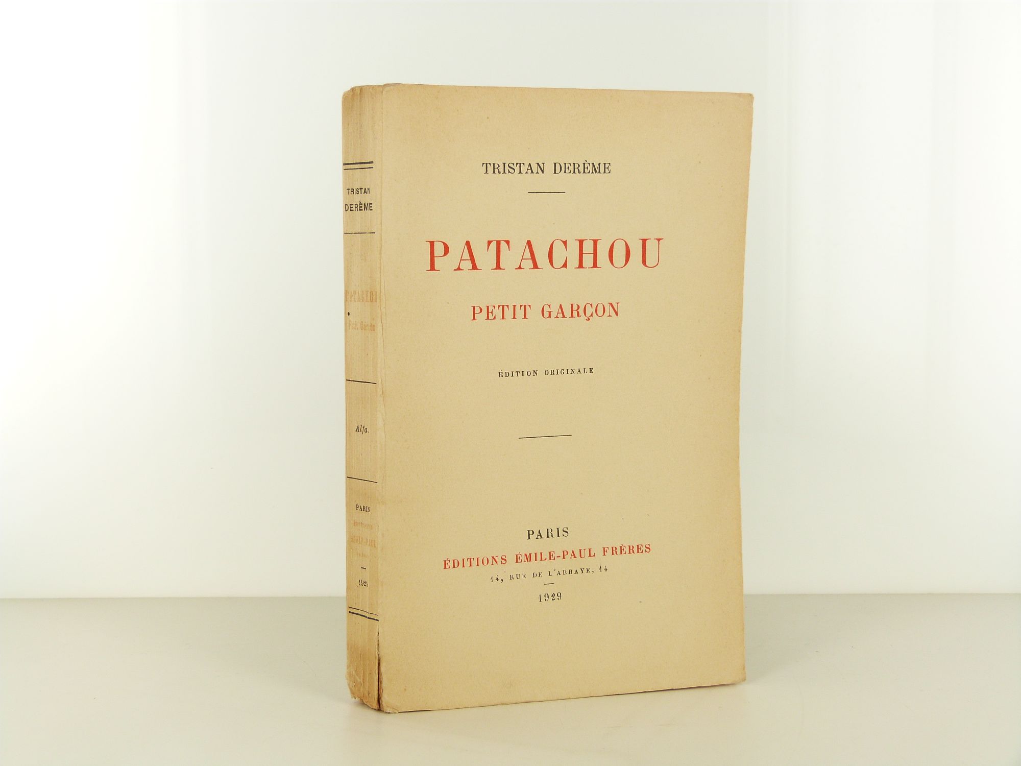 Patachou petit garçon - édition originale