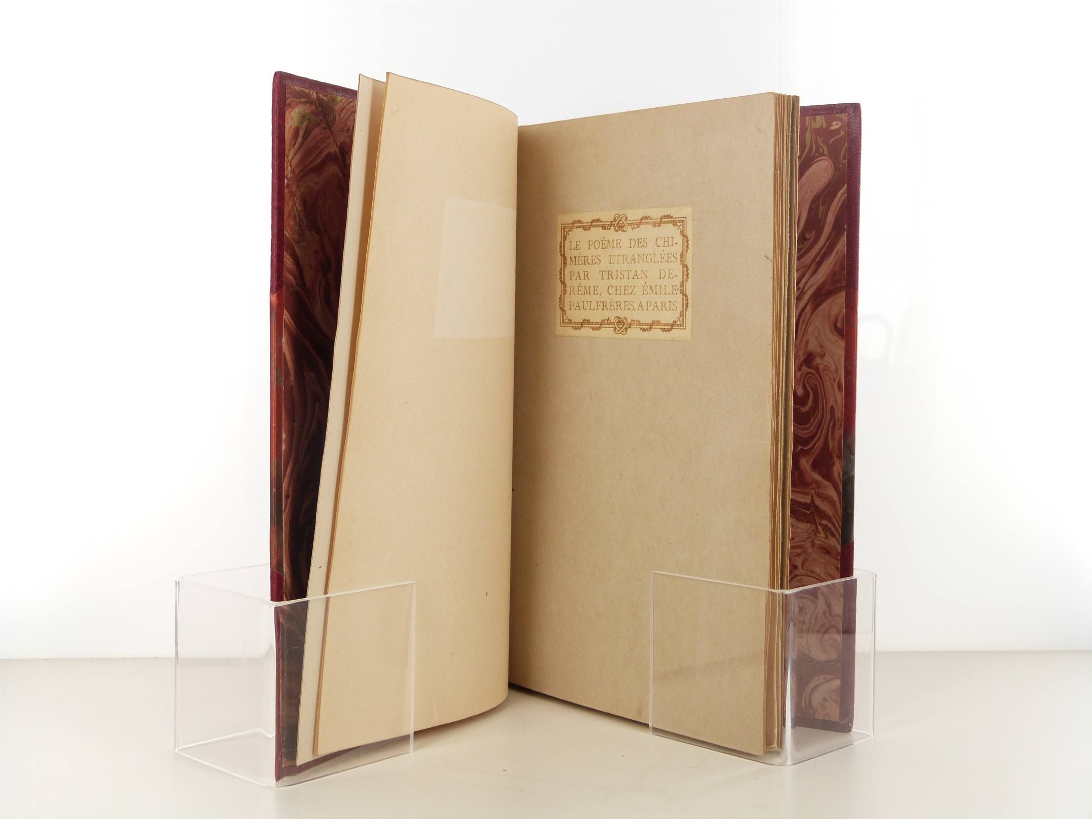 Couverture de l'édition originale du Poème des chimères étranglées de Tristan Derème