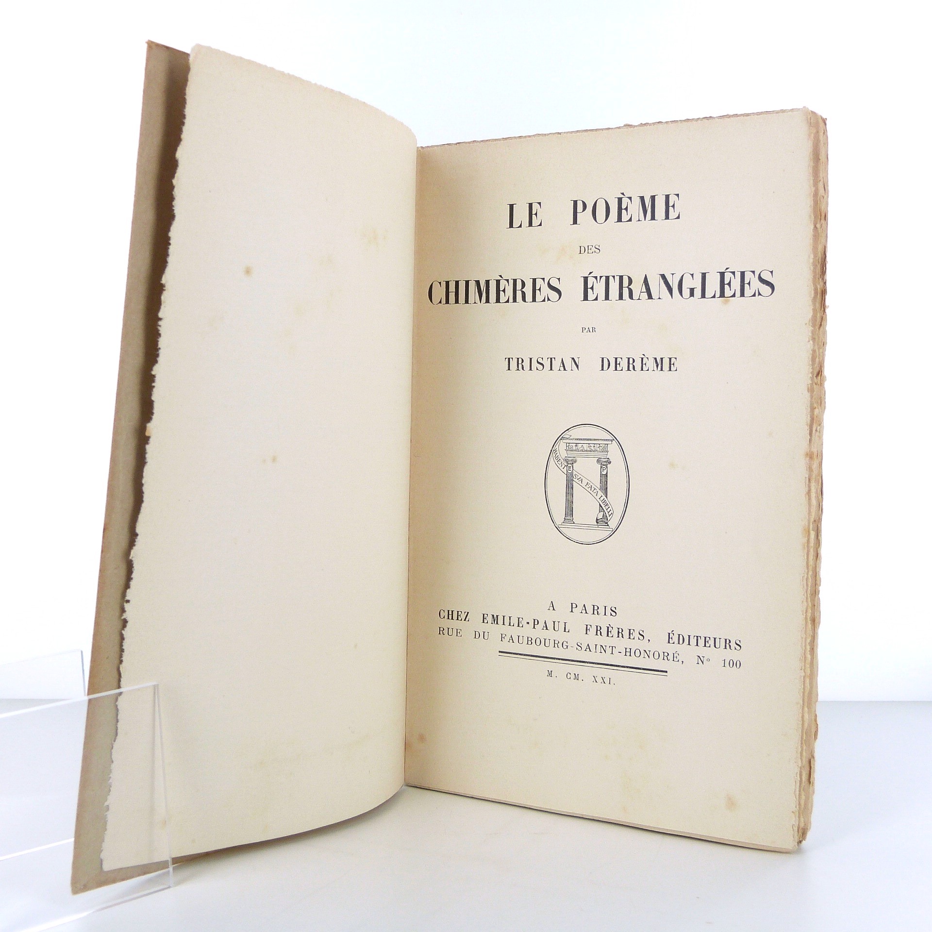 Tristan Derème - Poèmes des chimères étranglées