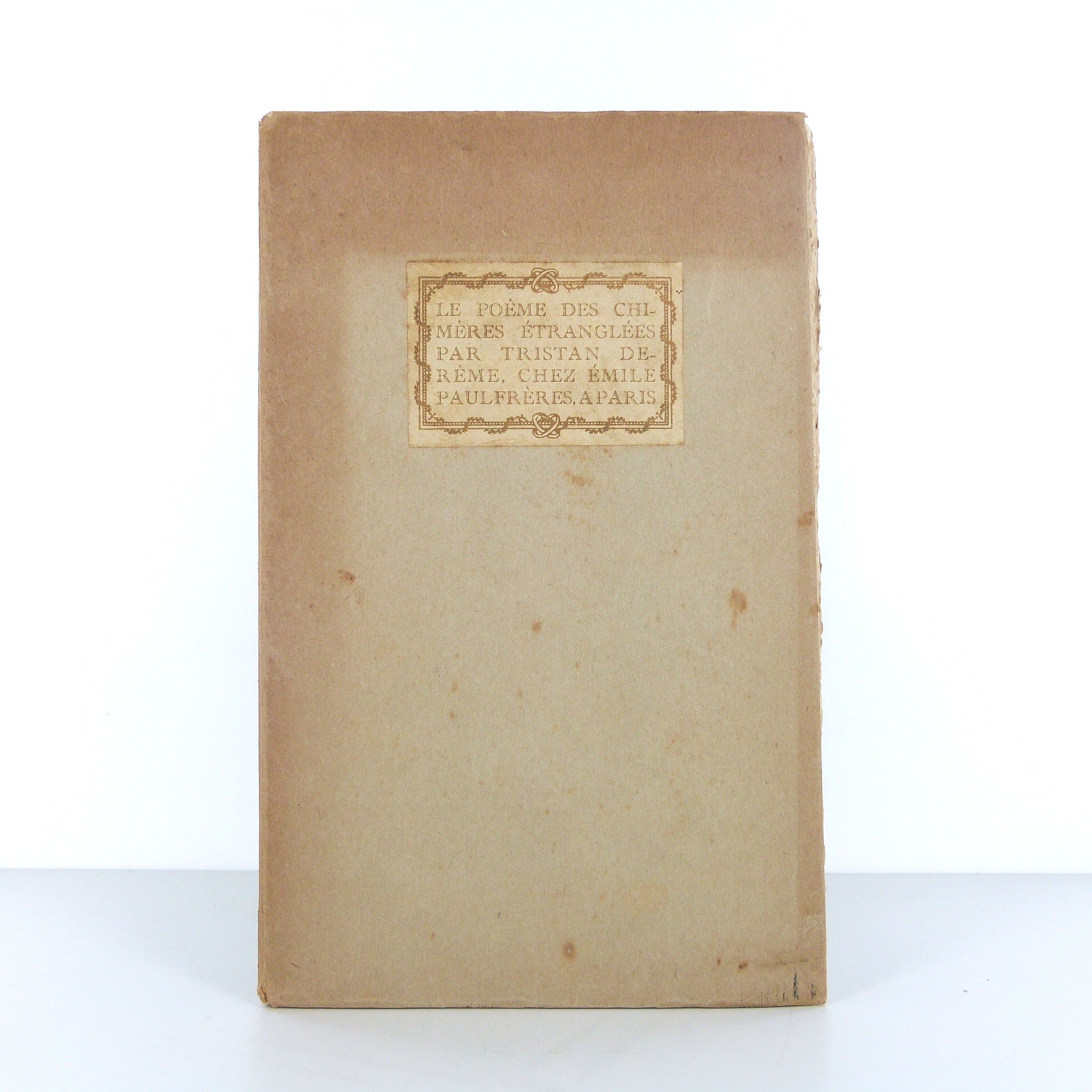 Edition originale des Poèmes des chimères étanglées