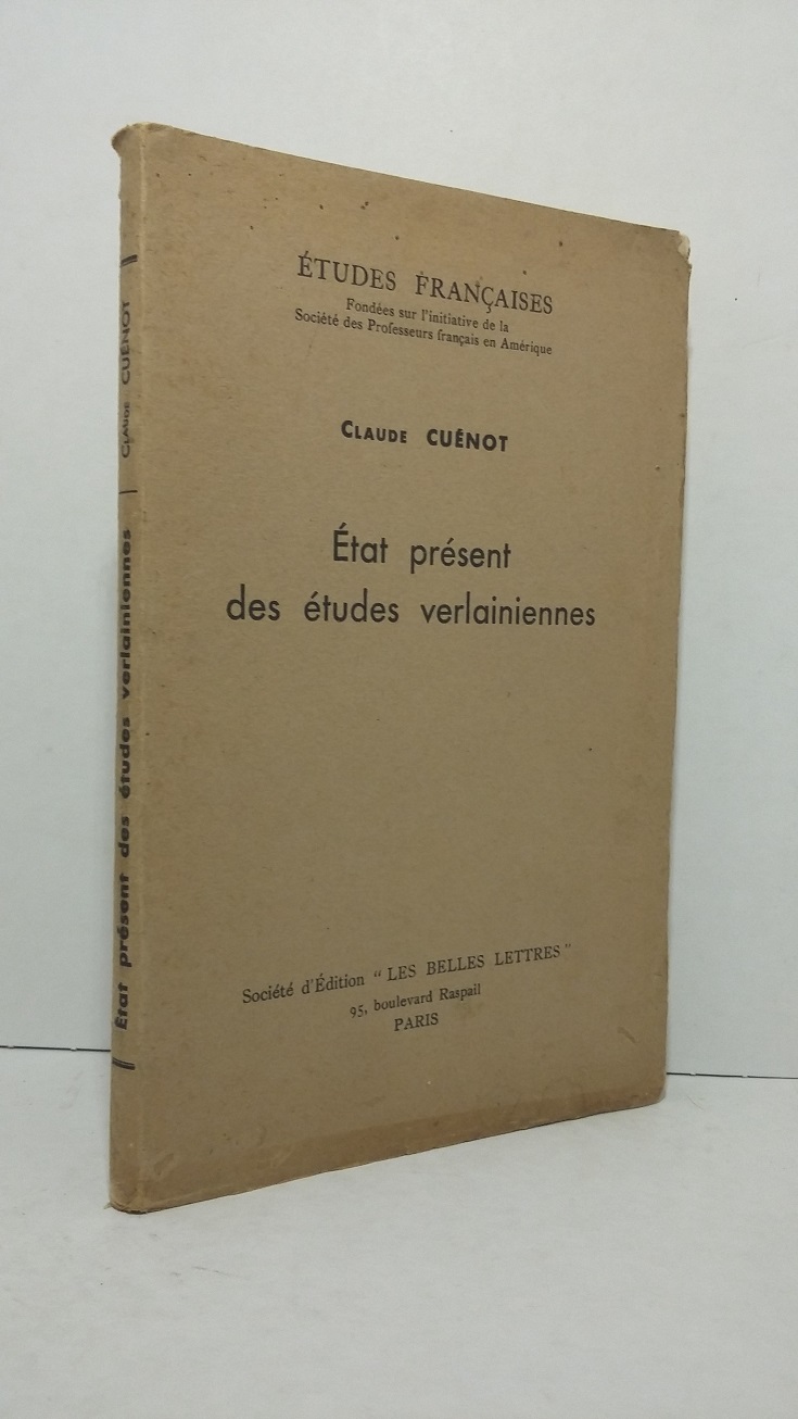 état présent des études verlainiennes