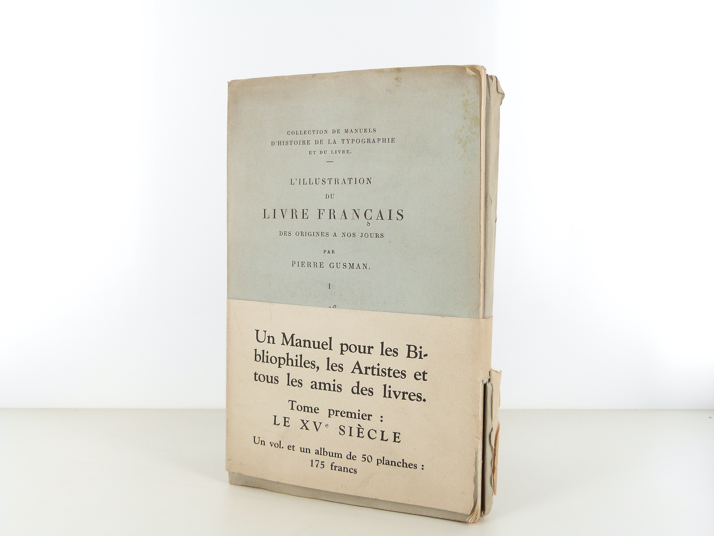 Bandeau original conservé de L'illustration du Livre Français des Origines à nos Jours (1945)