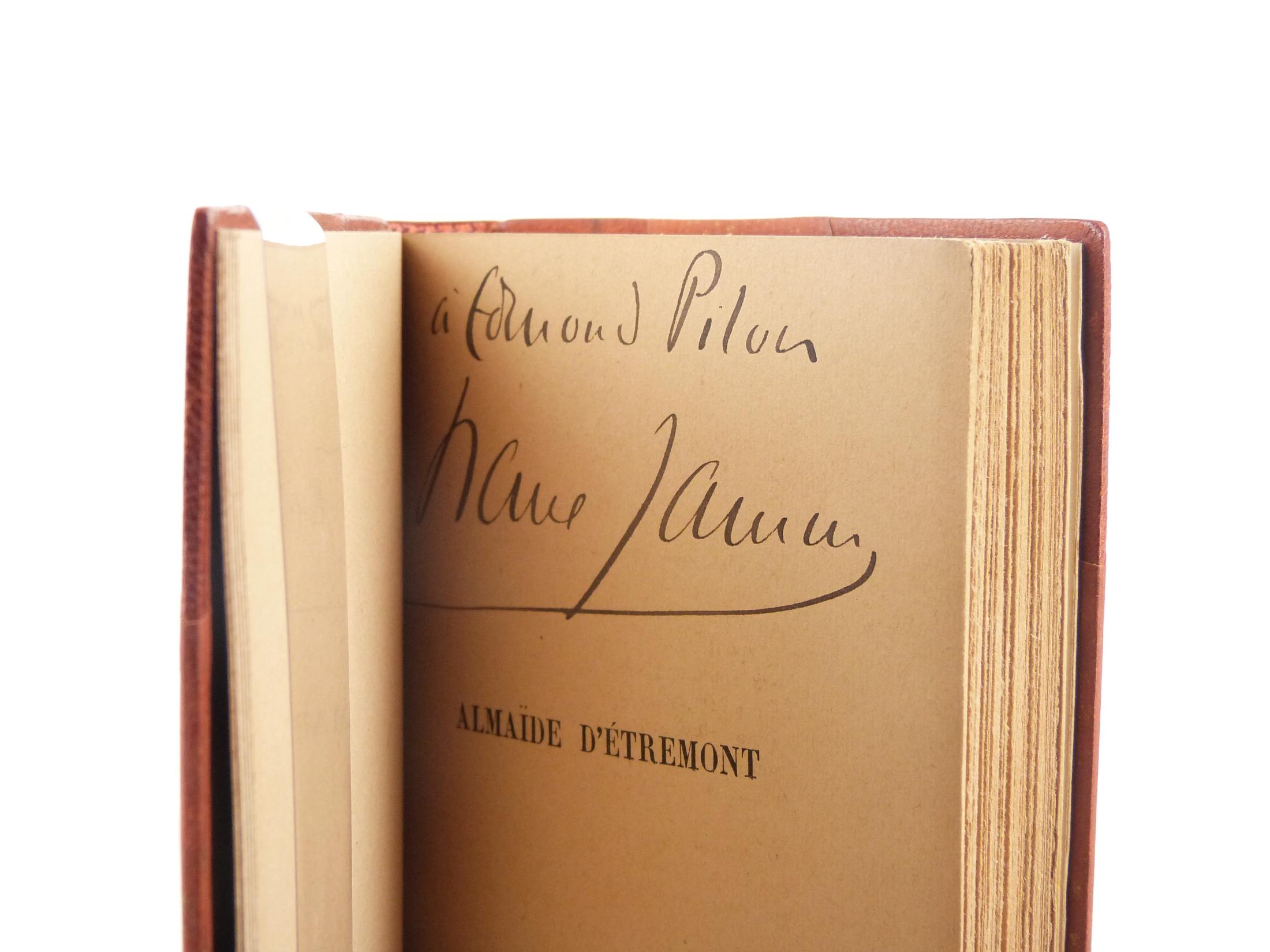 Envoi autographe de Francis à Edmond Pilon - Edition originale d'Almaïde d'Etremont