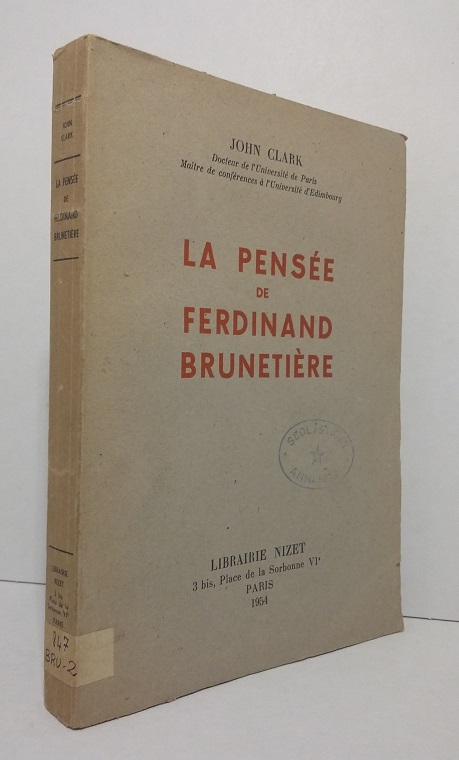 la pensée de Ferdinand Brunetière