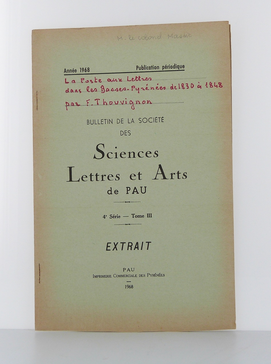 La Poste aux Lettres dans les Basses-Pyrénées des 1830 à 1848