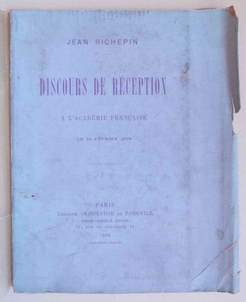 Discours de réception à l'Académie française