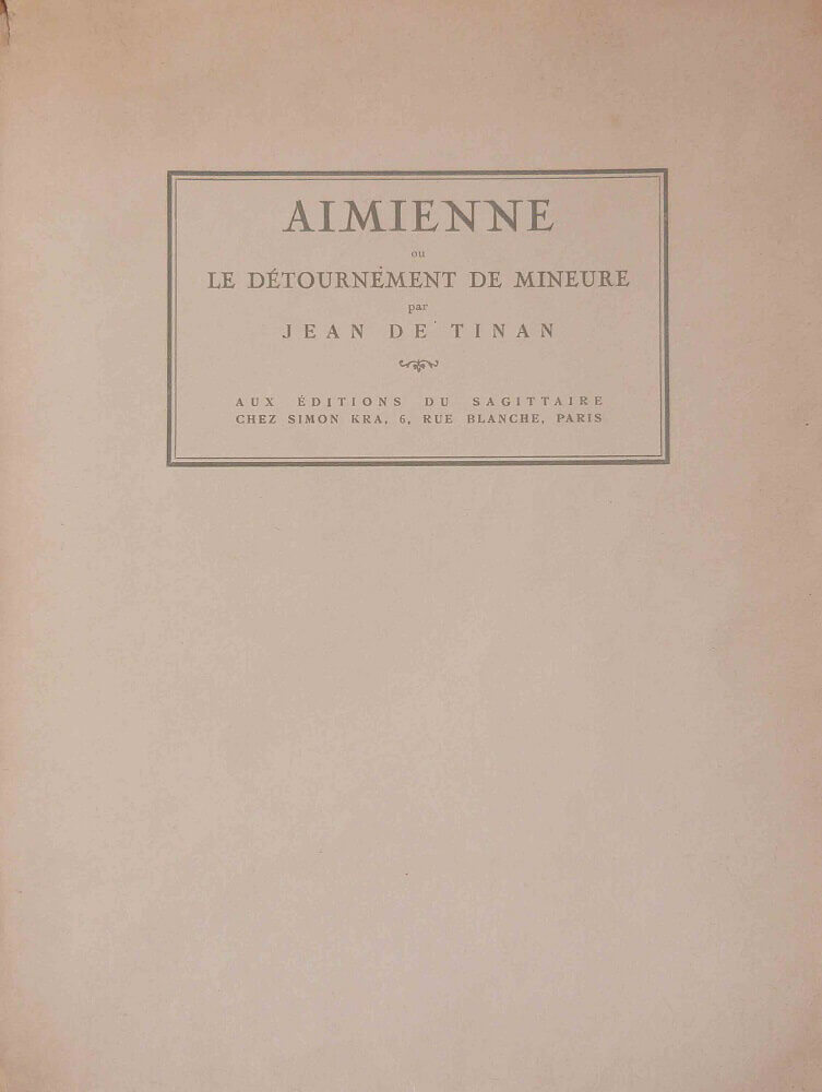 Aimienne ou le détournement de mineure