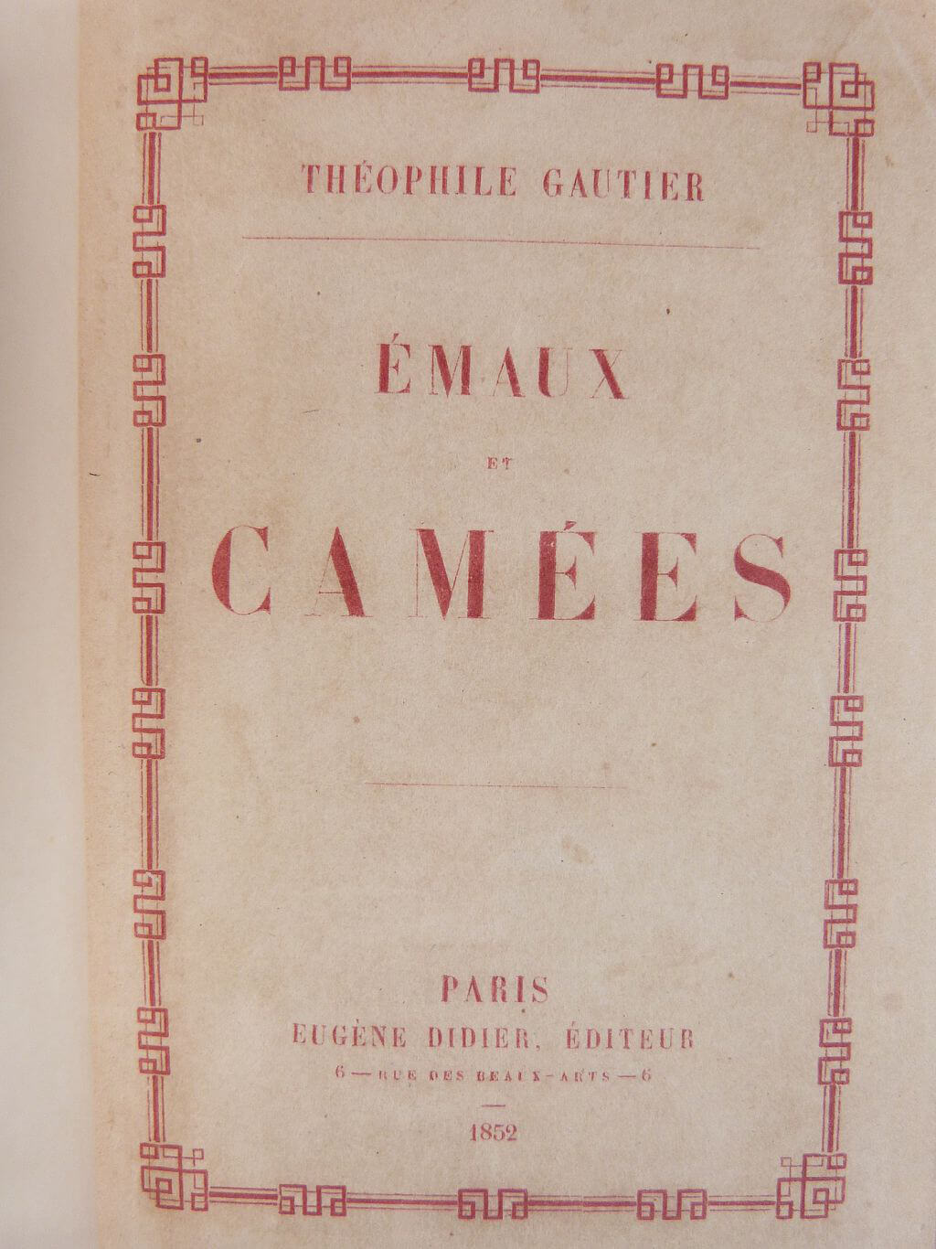 Émaux et camées