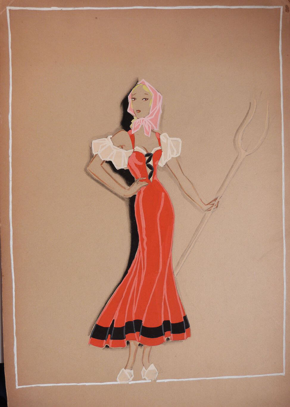 Dessin original de Jenny Carré (1902-1945) 