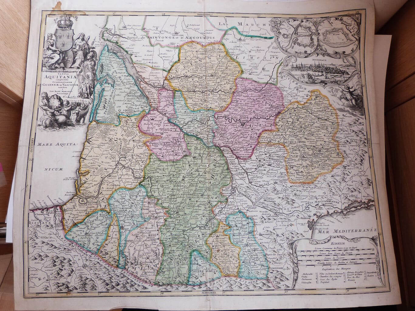 carte d'Aquitaine