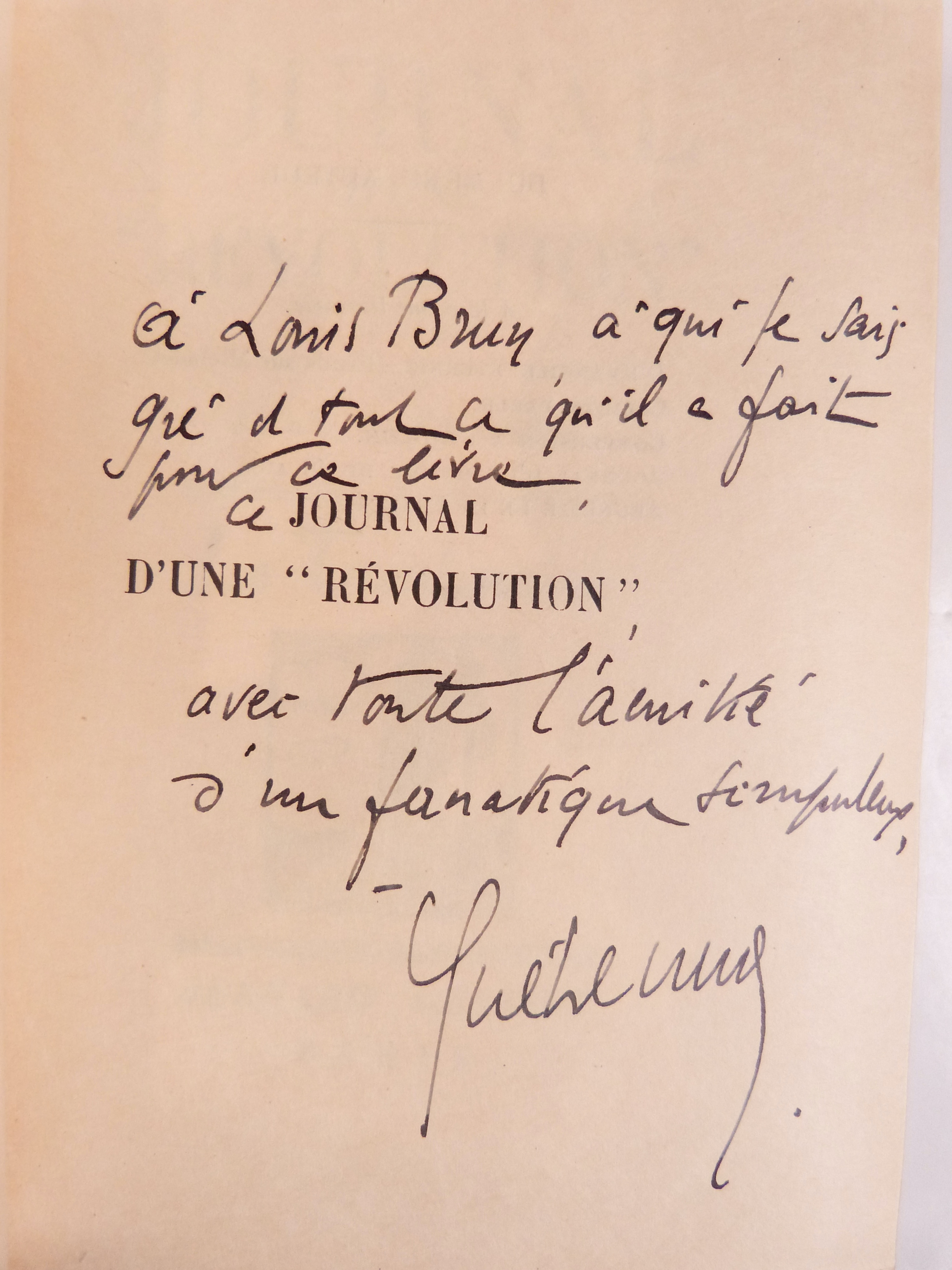 Journal d'une "Révolution" 1937-1938