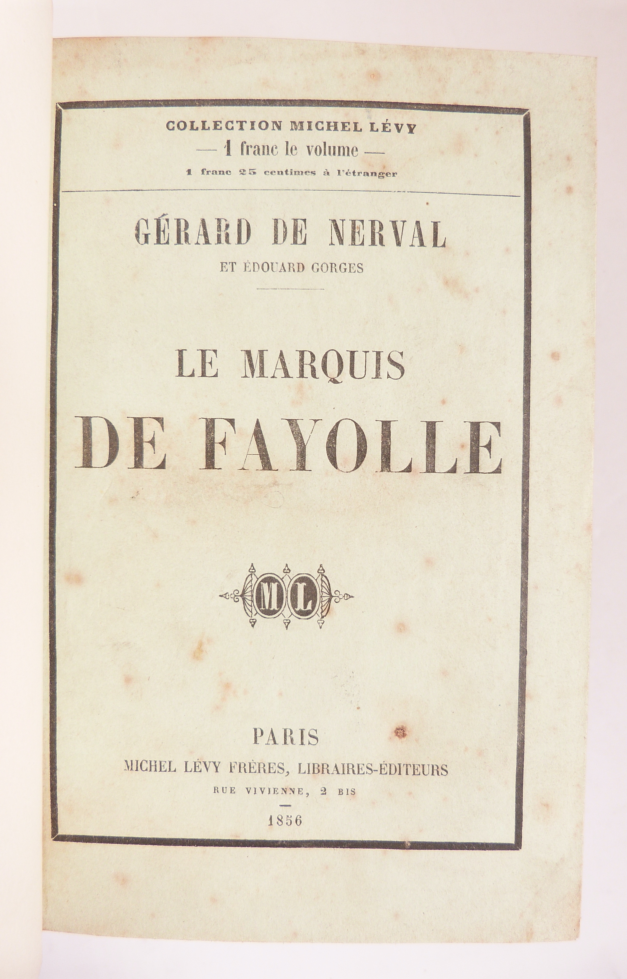 Le marquis de Fayolle