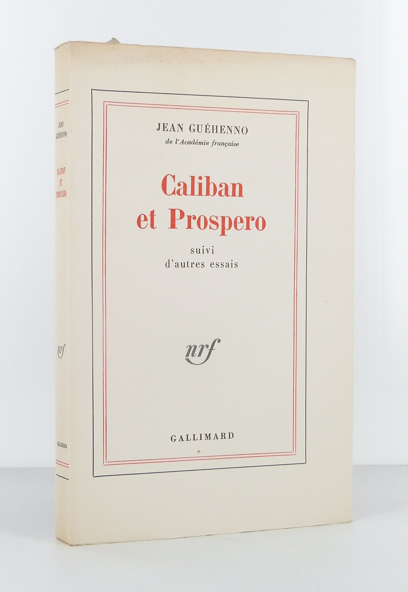 Caliban et Prospero, suivi d'autres essais