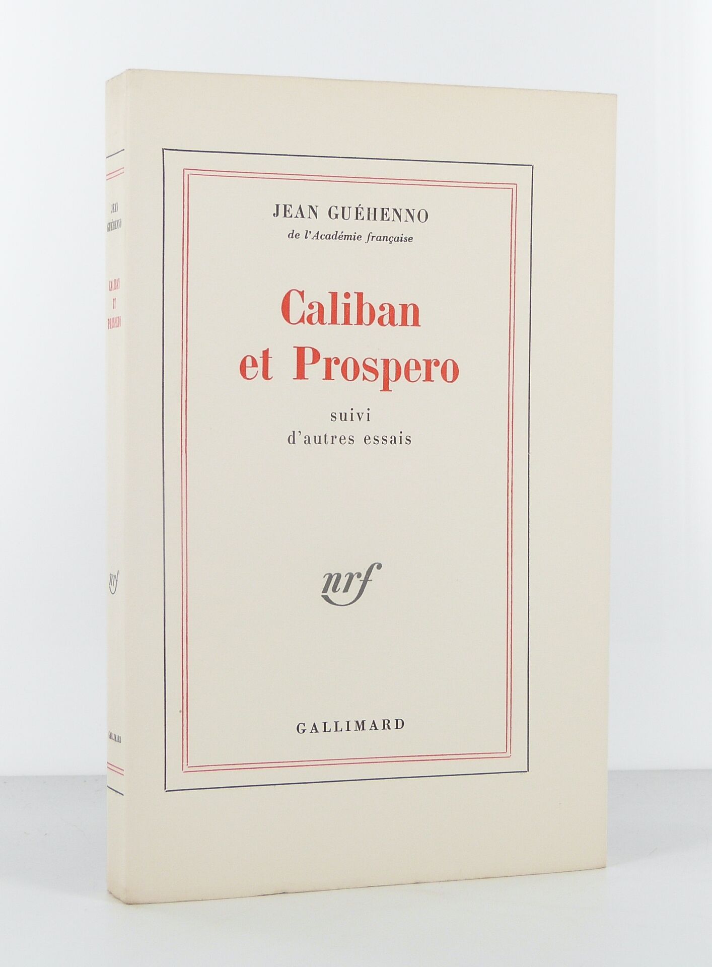 Caliban et Prospero, suivi d'autres essais