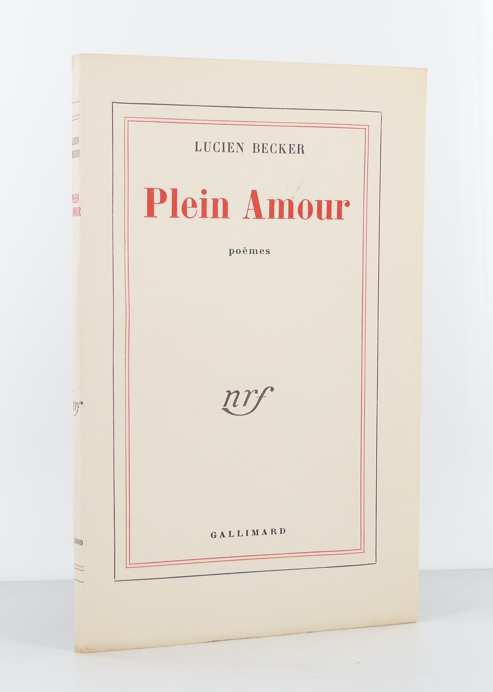 Plein Amour. Poèmes.