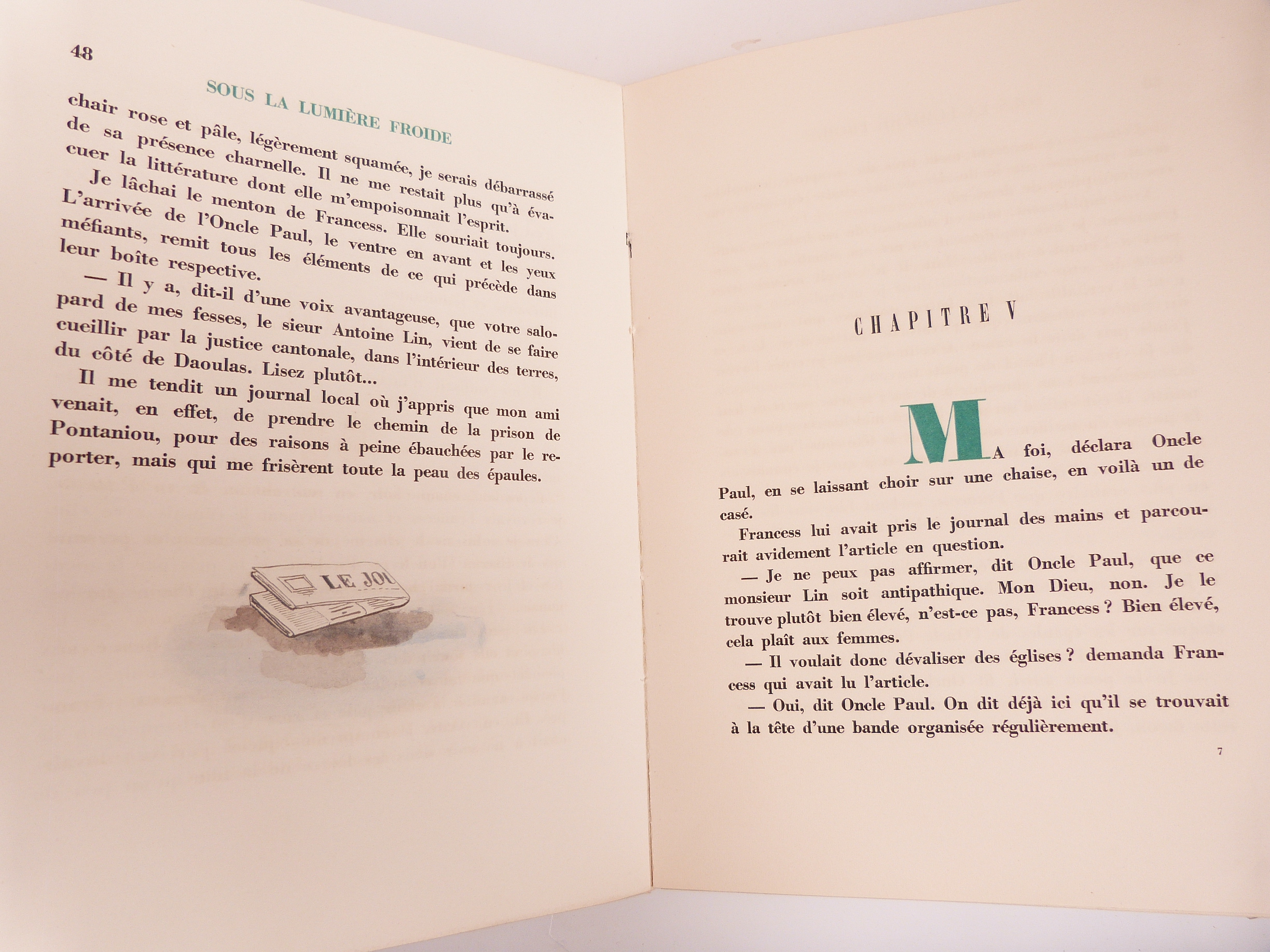 Sous la lumière froide