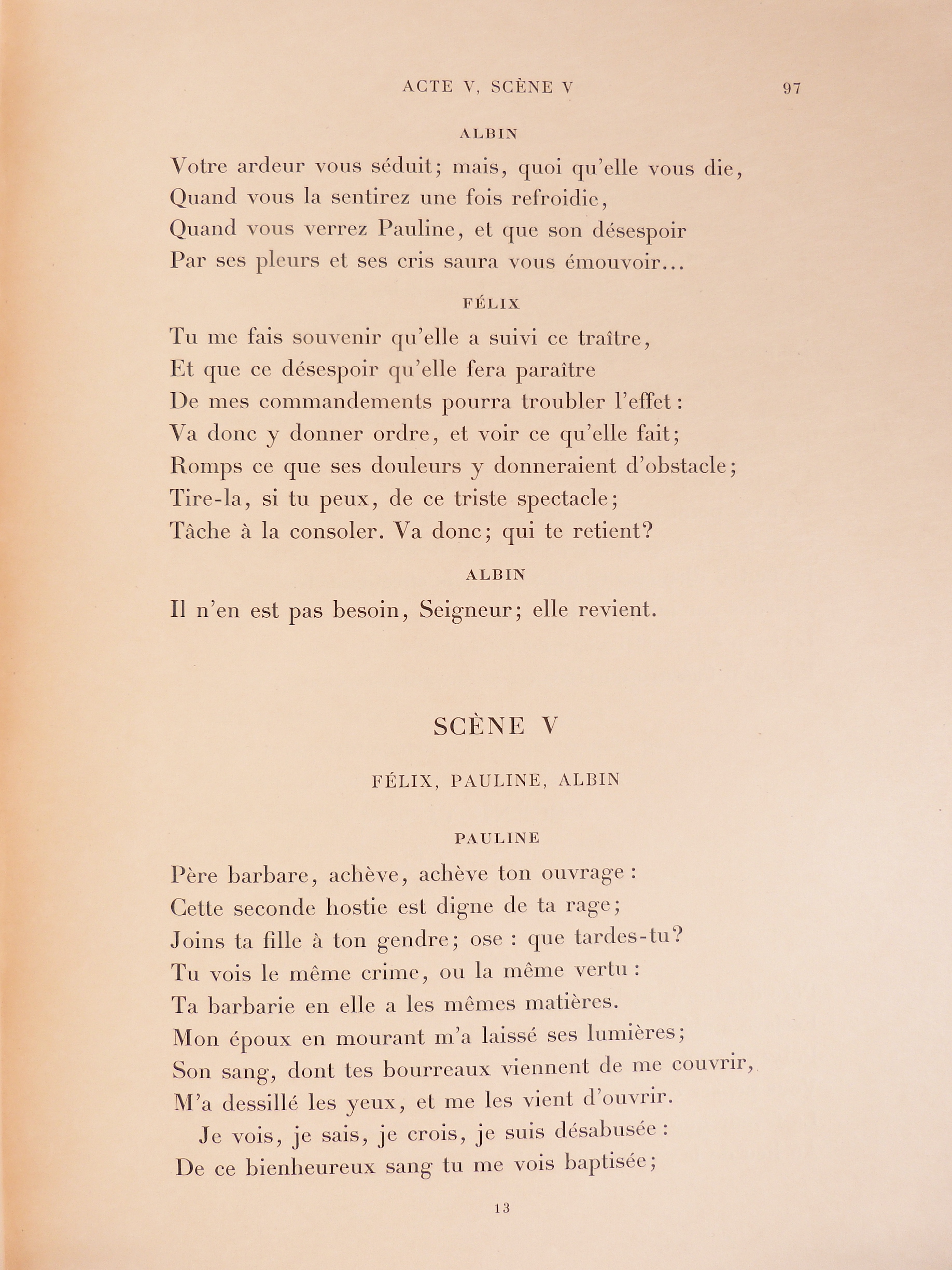 Polyeucte martyr. Tragédie chrétienne en cinq actes.
