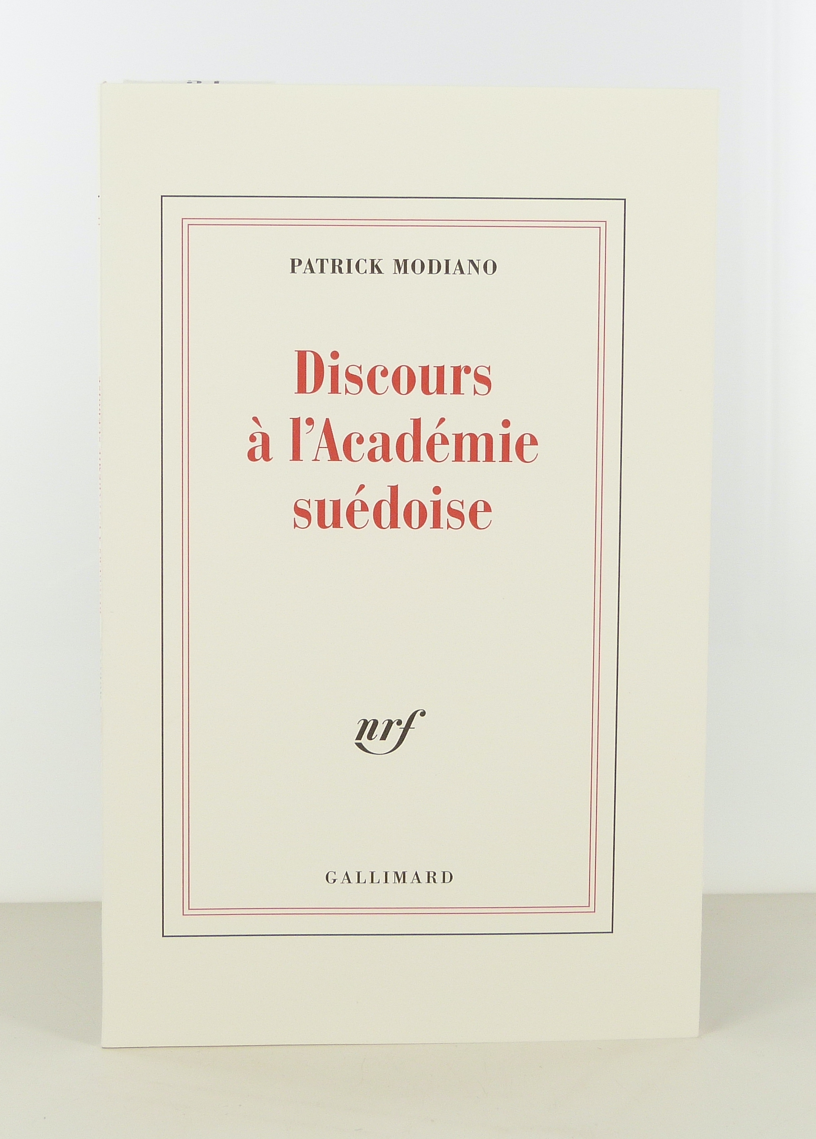 Discours à l'Académie suédoise