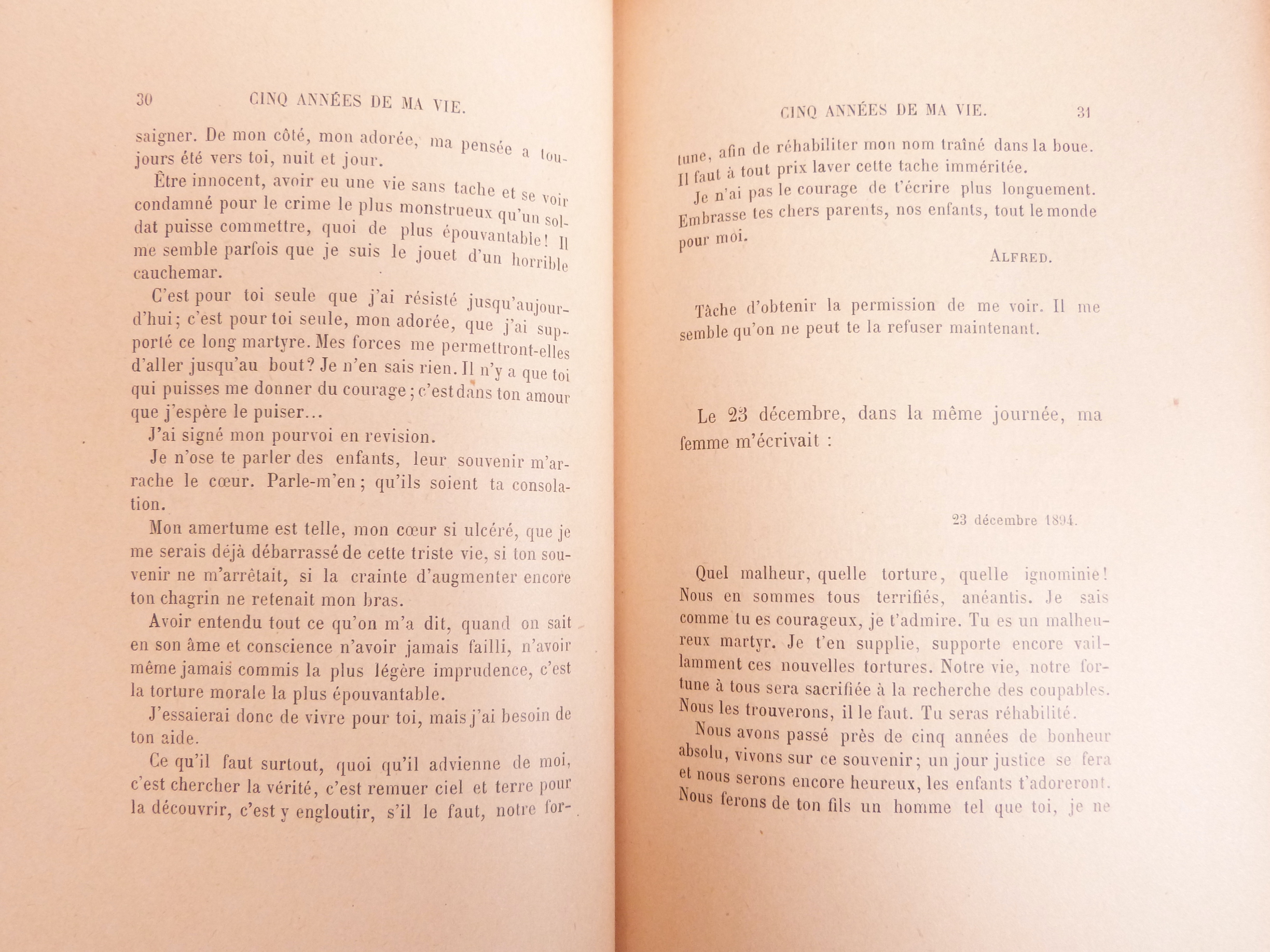 Cinq années de ma vie