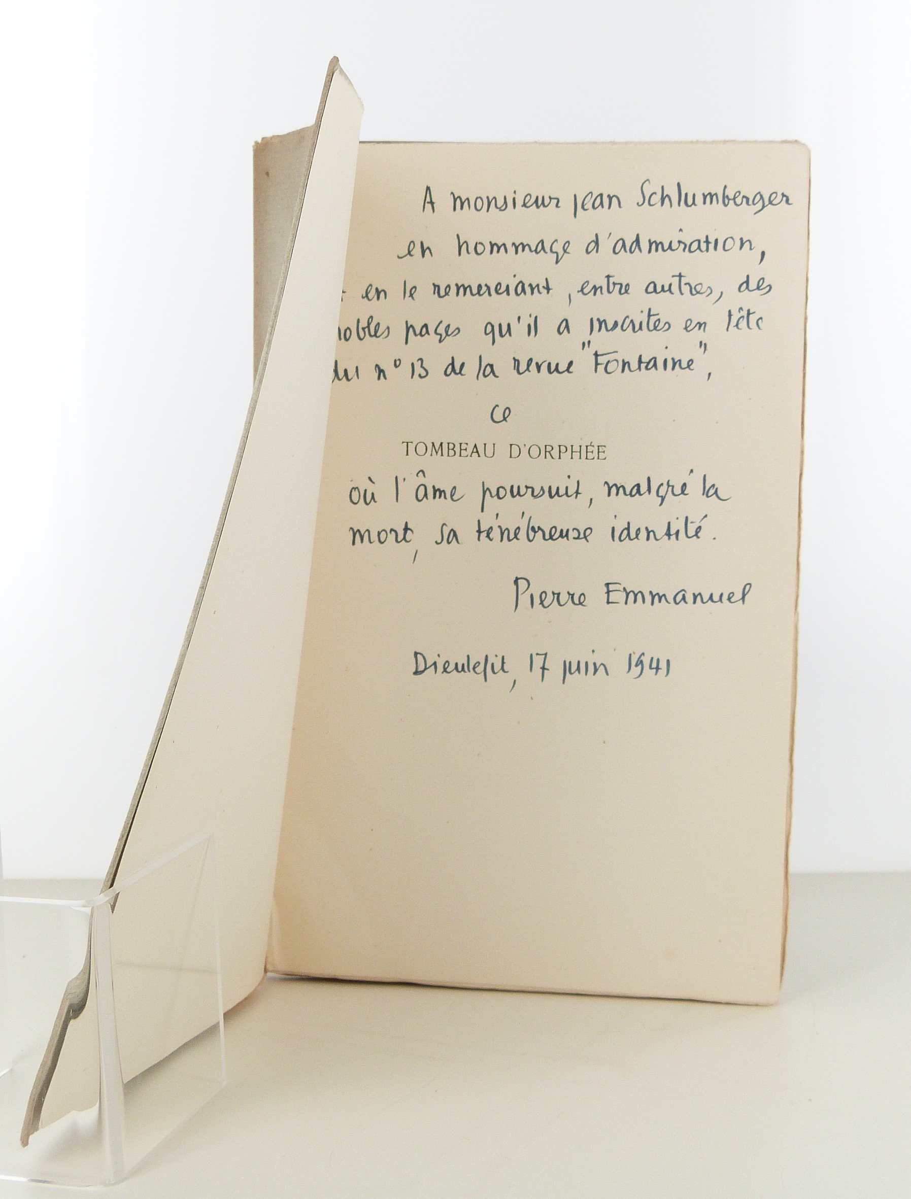 Tombeau d'Orphée. Fragment.