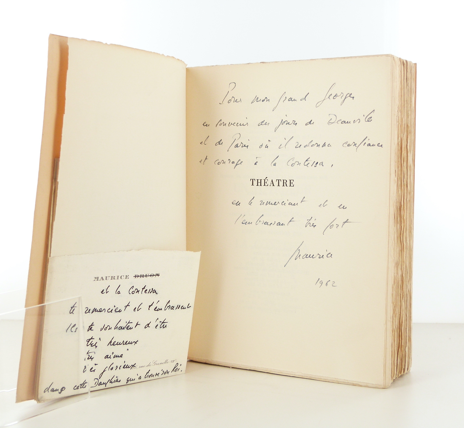 Théâtre de Maurice Druon en édition originale