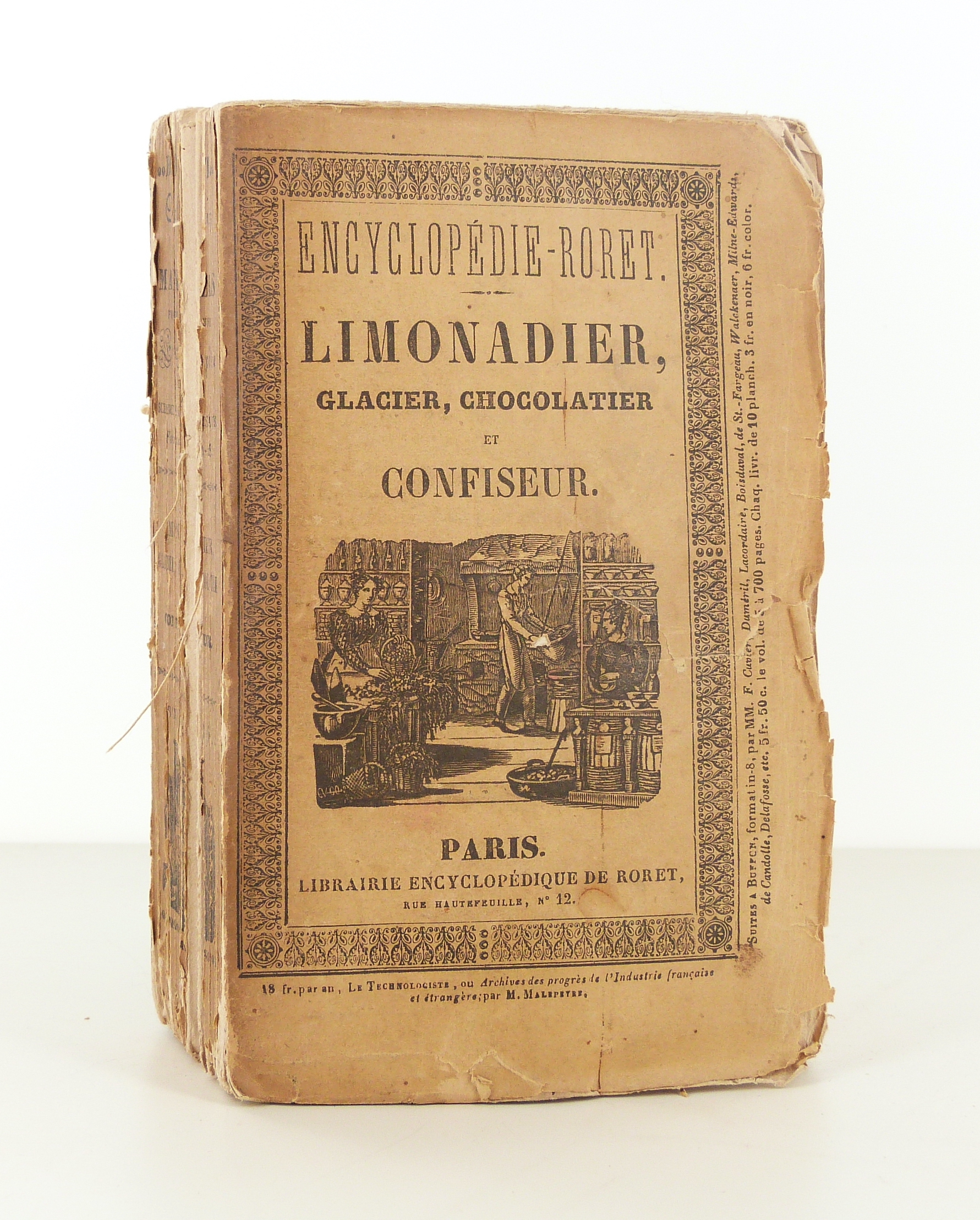 Nouveau manuel complet du limonadier, glacier, chocolatier et confiseur.