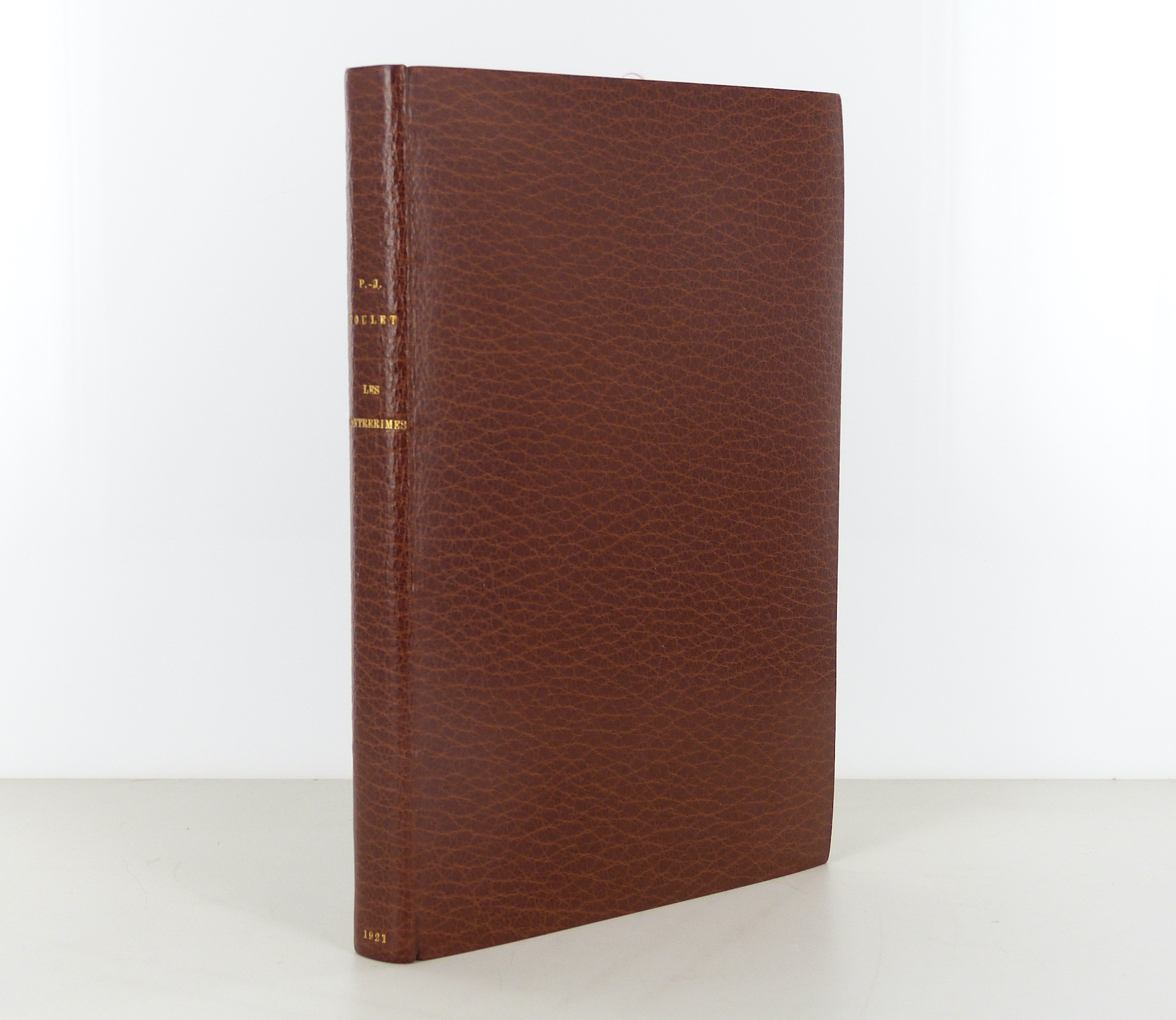 Reliure signée pour l'édition originale de Les contrerimes