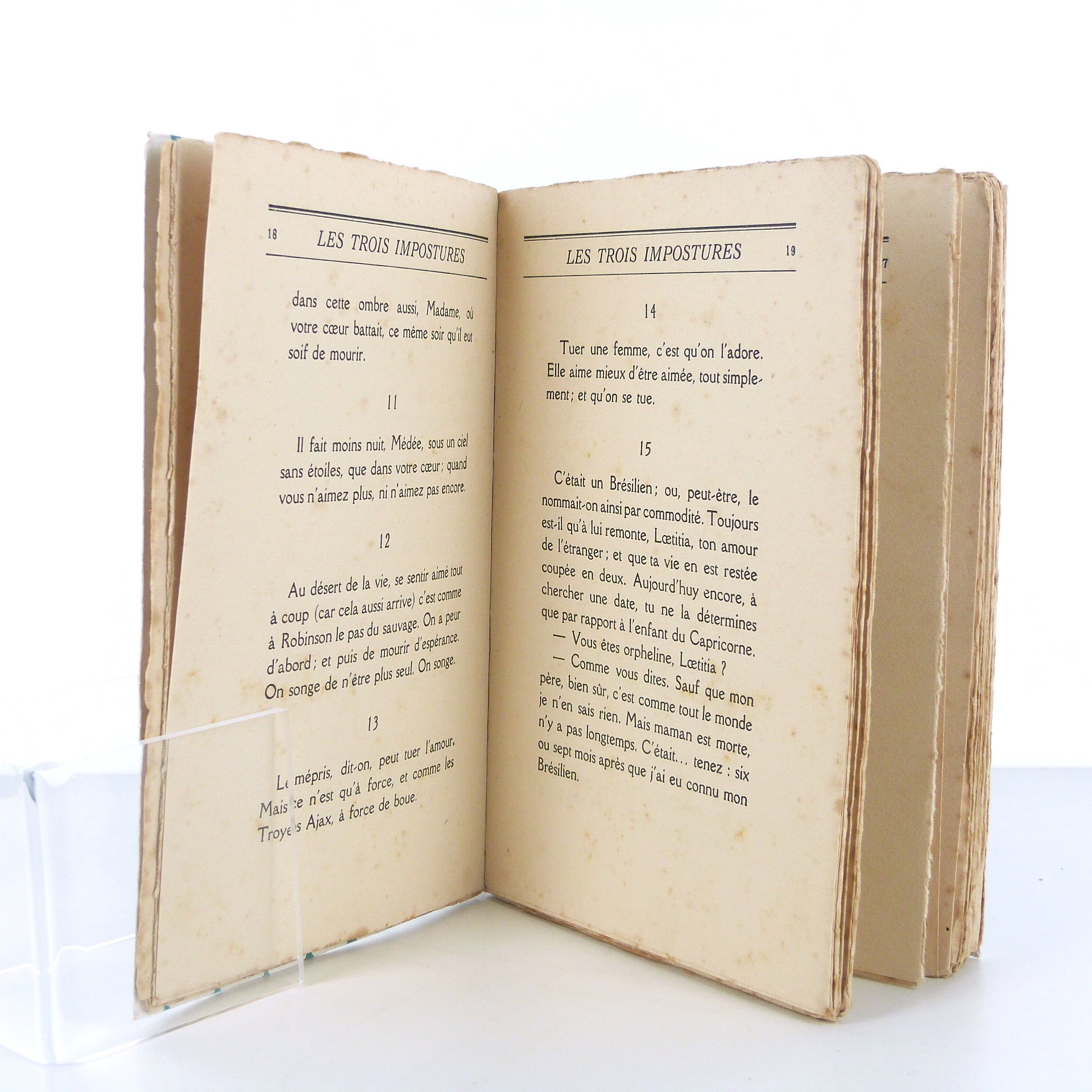 Trois impostures de Paul-Jean Toulet - Edition originale