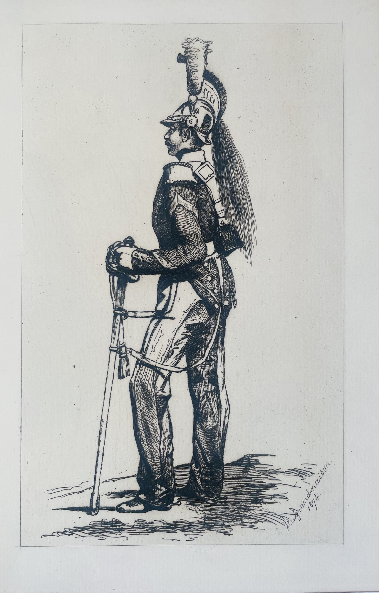 Soldats. Eaux-fortes, héliogravures, lithographies