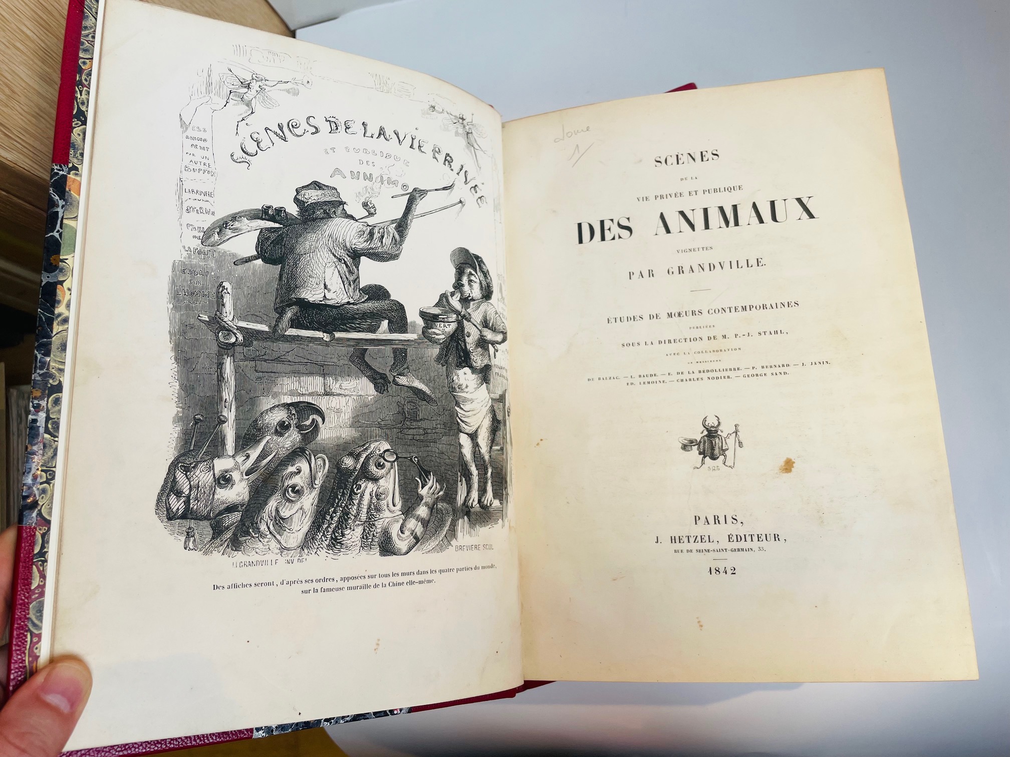 Scènes de la vie privée et publique des animaux Grandville