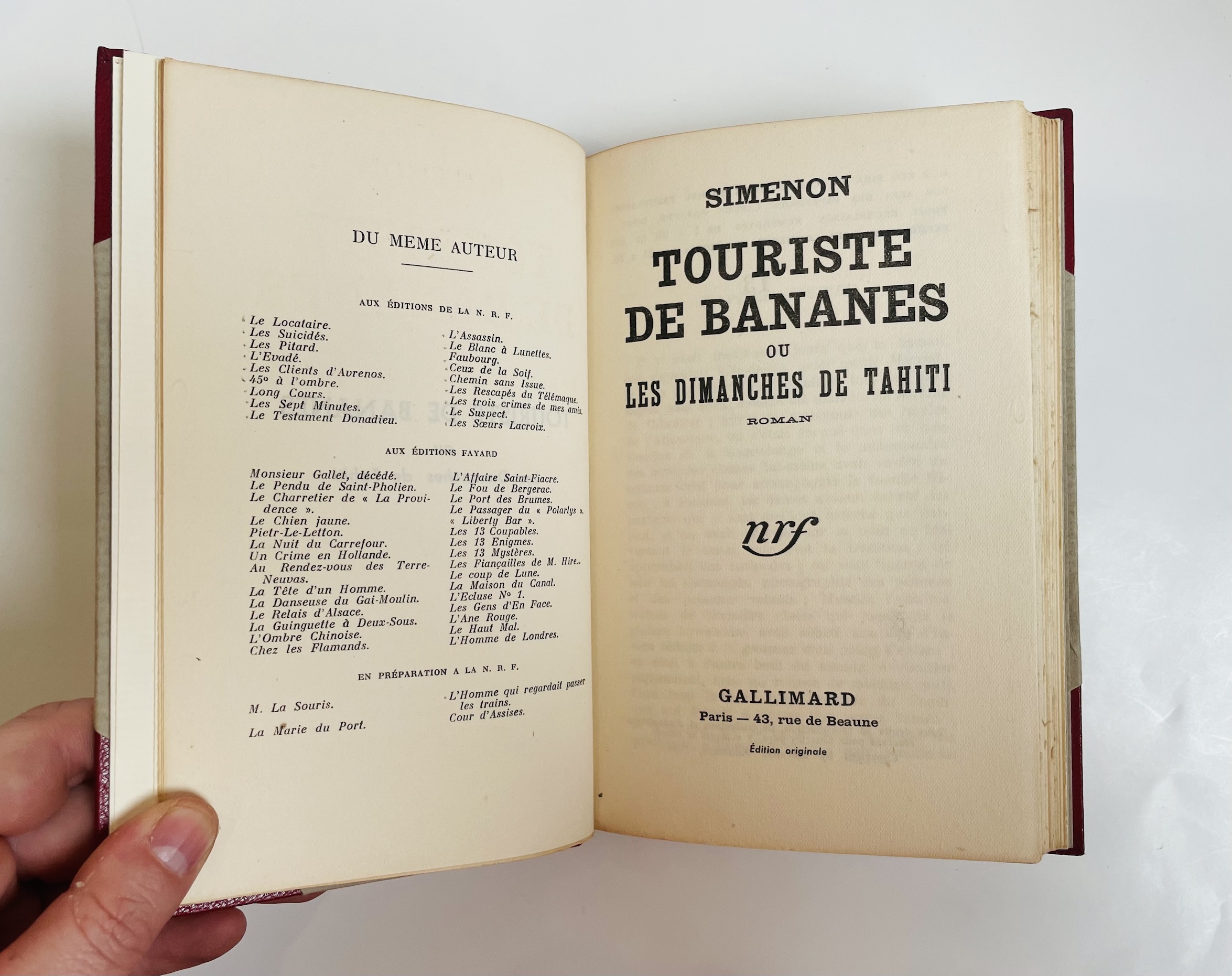Touriste de Bananes ou les dimanches de Tahiti