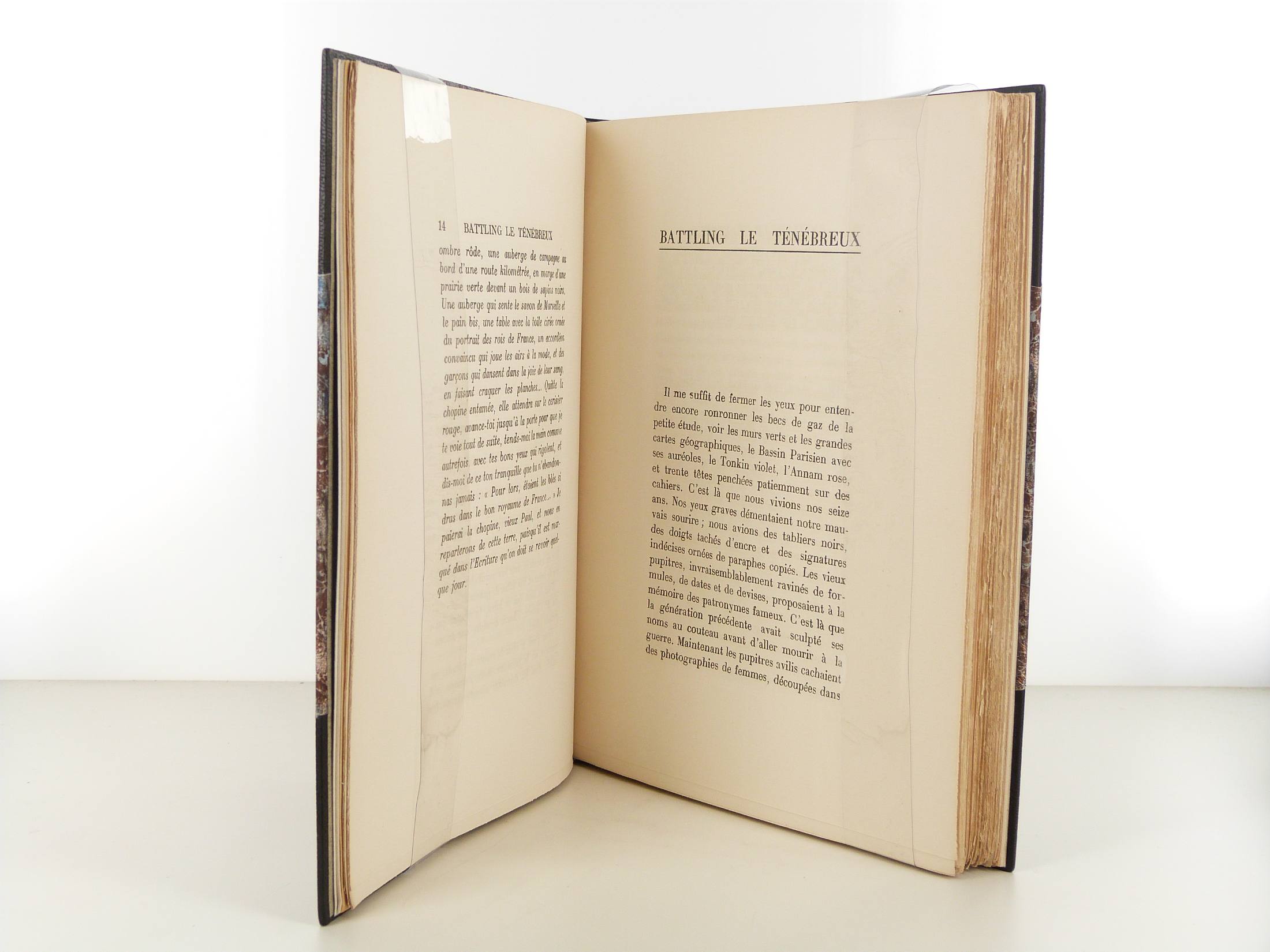 Corps de texte de l'édition originale de Battling le ténébreux d'Alexandre Vialatte